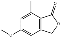 1(3H)-Isobenzofuranone, 5-methoxy-7-methyl- 구조식 이미지