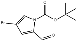 1H-Pyrrole-1-carboxylic acid, 4-bromo-2-formyl-, 1,1-dimethylethyl ester Structure