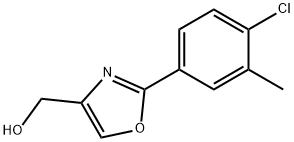 4-Oxazolemethanol, 2-(4-chloro-3-methylphenyl)- Structure