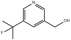 3-Pyridinemethanol, 5-(1-fluoro-1-methylethyl)- 구조식 이미지