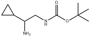 tert-Butyl (2-amino-2-cyclopropylethyl)carbamate Structure