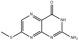 4(3H)-Pteridinone, 2-amino-7-(methylthio)- Structure