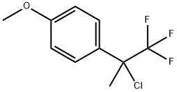 Benzene, 1-(1-chloro-2,2,2-trifluoro-1-methylethyl)-4-methoxy- Structure