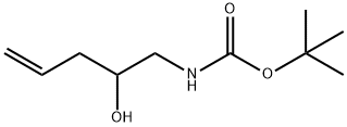 Carbamic acid, N-(2-hydroxy-4-penten-1-yl)-, 1,1-dimethylethyl ester 구조식 이미지