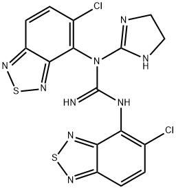 N,N''-Bis(5-chloro-2,1,3-benzothiadiazol-4-yl)-N-(4,5-dihydro-1H-imidazol-2-yl)-guanidine Structure