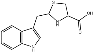 2-(3'indolylmethyl)-1,3-thiazolidine-4-carboxylic acid Structure