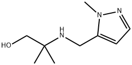 1-Propanol, 2-methyl-2-[[(1-methyl-1H-pyrazol-5-yl)methyl]amino]- Structure