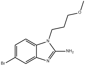 5-Bromo-1-(3-methoxypropyl)-1H-benzo[d]imidazol-2-amine 구조식 이미지
