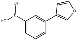 Boronic acid, B-[3-(3-furanyl)phenyl]- Structure