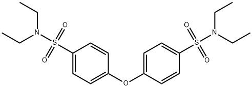 Benzenesulfonamide, 4,4'-oxybis[N,N-diethyl- Structure