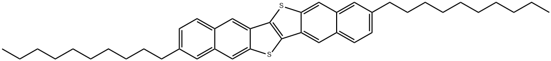 2,9-Didecyldinaphtho[2,3-b:2’,3’-f]thieno[3,2-b]thiophene 구조식 이미지