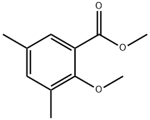 Benzoic acid, 2-methoxy-3,5-dimethyl-, methyl ester Structure