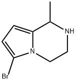 Pyrrolo[1,2-a]pyrazine, 6-bromo-1,2,3,4-tetrahydro-1-methyl- Structure