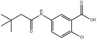 2-Chloro-5-(3,3-dimethylbutanamido)benzoic Acid Structure