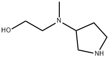 Ethanol, 2-(methyl-3-pyrrolidinylamino)- Structure