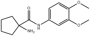 Cyclopentanecarboxamide, 1-amino-N-(3,4-dimethoxyphenyl)- Structure