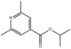 4-Pyridinecarboxylic acid, 2,6-dimethyl-, 1-methylethyl ester Structure