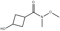 Cyclobutanecarboxamide, 3-hydroxy-N-methoxy-N-methyl- Structure