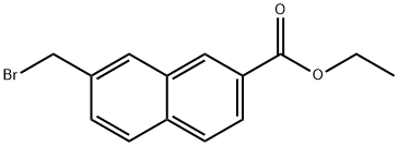 2-Naphthalenecarboxylic acid, 7-(bromomethyl)-, ethyl ester Structure