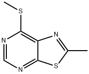 Thiazolo[5,4-d]pyrimidine, 2-methyl-7-(methylthio)- Structure