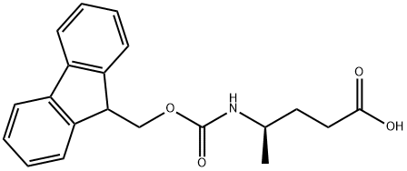 (4R)-4-({[(9H-fluoren-9-yl)methoxy]carbonyl}amino)pentanoic acid 구조식 이미지