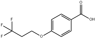 Benzoic acid, 4-(3,3,3-trifluoropropoxy)- Structure