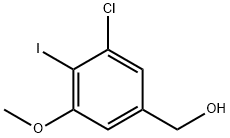 Benzenemethanol, 3-chloro-4-iodo-5-methoxy- Structure