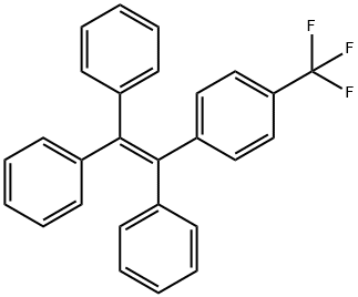 Benzene, 1-(trifluoromethyl)-4-(1,2,2-triphenylethenyl)- Structure