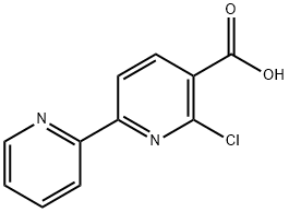 [2,2'-Bipyridine]-5-carboxylic acid, 6-chloro- 구조식 이미지