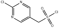 5-Pyrimidinemethanesulfonyl chloride, 2-chloro- Structure