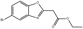 2-Benzoxazoleacetic acid, 5-bromo-, ethyl ester 구조식 이미지