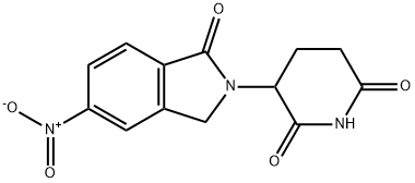 2,6-Piperidinedione, 3-(1,3-dihydro-5-nitro-1-oxo-2H-isoindol-2-yl)- Structure