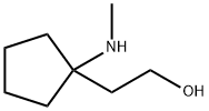 Cyclopentaneethanol, 1-(methylamino)- Structure