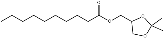 Decanoic acid, (2,2-dimethyl-1,3-dioxolan-4-yl)methyl ester 구조식 이미지