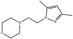 4-[2-(3,5-dimethyl-1H-pyrazol-1-yl)ethyl]morpholine Structure