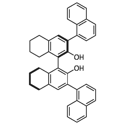 R-3,3'-bis(1-Naphthyl)-5,5',6,6',7,7',8,8'-octahydro-1,1'-bi-2,2'-naphthol 구조식 이미지