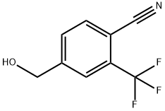 Benzonitrile, 4-(hydroxymethyl)-2-(trifluoromethyl)- Structure