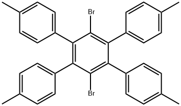 1,1':2',1''-Terphenyl, 3',6'-dibromo-4,4''-dimethyl-4',5'-bis(4-methylphenyl)- Structure