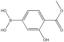 Benzoic acid, 4-borono-2-hydroxy-, 1-methyl ester Structure