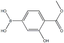 Benzoic acid, 4-borono-2-hydroxy-, 1-methyl ester 구조식 이미지