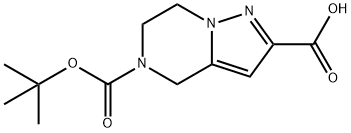 5-N-Boc-4,5,6,7-тетрагидропиразоло [1,5-a] пиразин-2-карбоновая кислота структурированное изображение