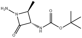 4(S)-메틸-3(S)-<(tert-부톡시카르보닐)aMino>-2-옥소-1-aMinoazetidine 구조식 이미지