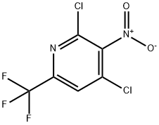 Pyridine, 2,4-dichloro-3-nitro-6-(trifluoromethyl)- Structure