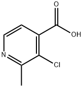 4-Pyridinecarboxylic acid, 3-chloro-2-methyl- 구조식 이미지