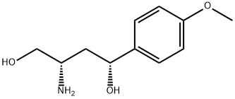 1,4-Butanediol, 3-amino-1-(4-methoxyphenyl)-, (1R,3S)- Structure