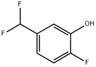 Phenol, 5-(difluoromethyl)-2-fluoro- Structure