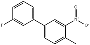 1,1'-Biphenyl, 3'-fluoro-4-methyl-3-nitro- Structure