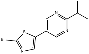 2-Bromo-5-(2-iso-propylpyrimidyl-5-yl)thiazole Structure