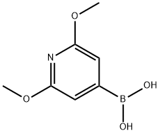 (2,6-dimethoxypyridin-4-yl)boronic acid 구조식 이미지