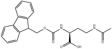 (9H-Fluoren-9-yl)MethOxy]Carbonyl Dab(Ac)-OH Structure